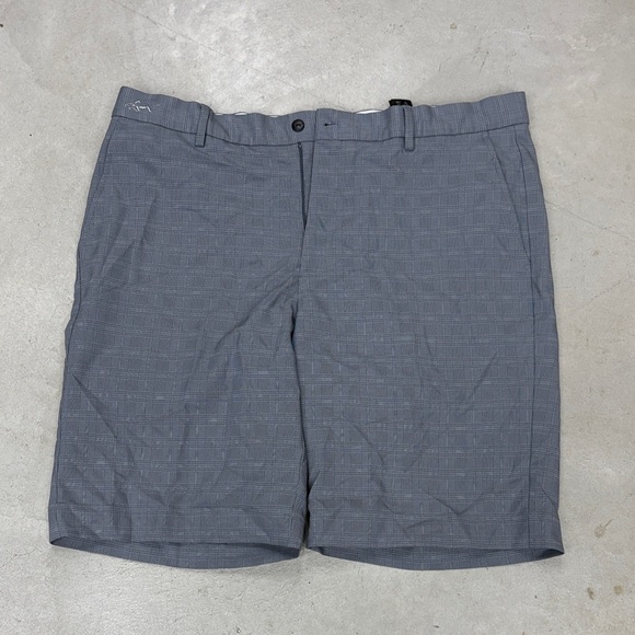 Greg Norman Collection Charcoal Flat Front Shorts - Picture 1 of 3